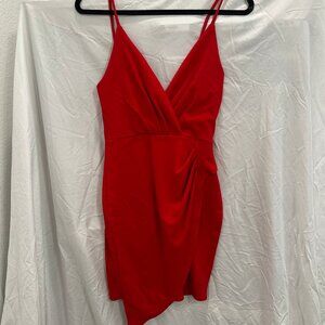 Red Spaghetti Strap Dress